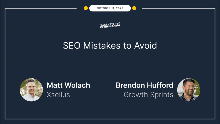 SEO Mistakes to Avoid – with Brendan Hufford
