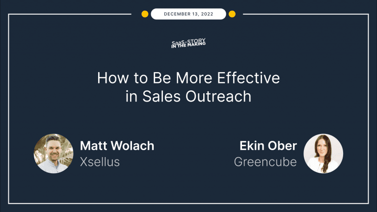 How to Be More Effective in Sales Outreach – with Ekin Ober